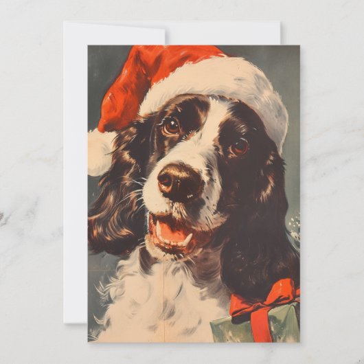 Springer Spaniel Weihnachten (Vorderseite)