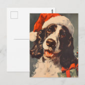 Springer Spaniel Weihnachten Postkarte (Vorne/Hinten)