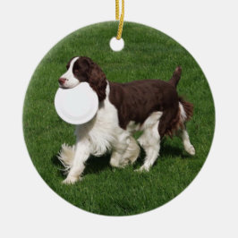 Springer Spaniel Weihnachtsdekoration Keramik Ornament