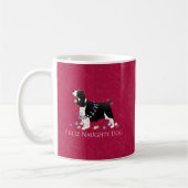 Springer Spaniel Weihnachtsdesign Kaffeetasse (Links)