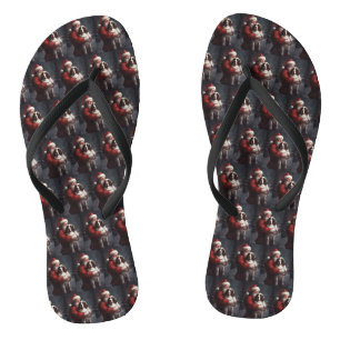 Springer Spaniel Weihnachtsmann Festive Weihnachte Badesandalen
