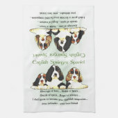 Springer Spaniel Welppies Geschirrtuch (Vertikal)