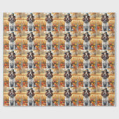 Springer Spanier im Herbst hinterlässt Erntedank A Geschenkpapier (Flach)