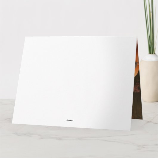 Springer Spanier Welpe Autumn Delight Pumpkin Karte (Rückseite)