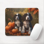 Springer Spanier Welpe Autumn Delight Pumpkin Mousepad (Mit Mouse)