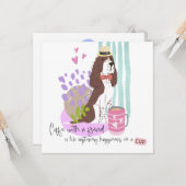 Springer Spanisch Kaffee Spaß zitieren jedes Mal Karte (Vorderseite/Rückseite Beispiel)