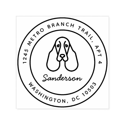 Springer Spanische Rücksendeadresse Briefmarke Sel Permastempel (Design)