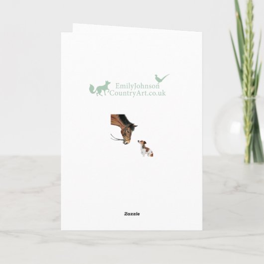Springer Sprocker Cocker Spaniel Grüße Karte (Rückseite)