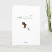 Springer Sprocker Cocker Spaniel Grußkarte Karte (Rückseite)
