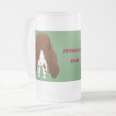 Springer-Vater-Tasse Mattglas Bierglas (Vorderseite Links)