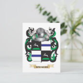 Springer-Wappen (Familienwappen) Postkarte (Stehend Vorderseite)