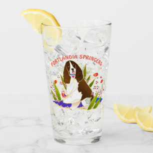 SPRINGERSPANIEL 16 Unze KUNDENGEBUNDENES Glas