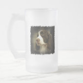 Springerspaniel-Bier-Tasse Mattglas Bierglas (Links)
