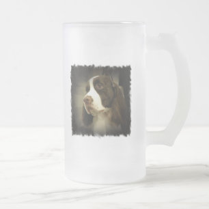 Springerspaniel-Bier-Tasse Mattglas Bierglas