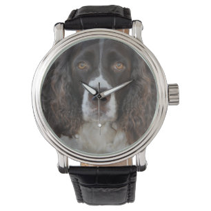 Springerspaniel-Designer-Uhr Armbanduhr