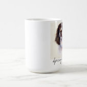 Springerspaniel-Hundeporträt in der Kaffeetasse (Mittel)