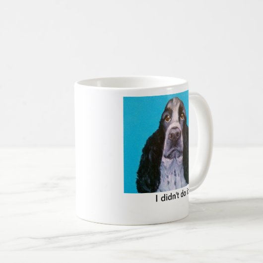 Springerspaniel-Kaffee-Tasse Kaffeetasse (VorderseiteRechts)