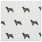 Springerspaniel-Liebe Stoff (Muster)