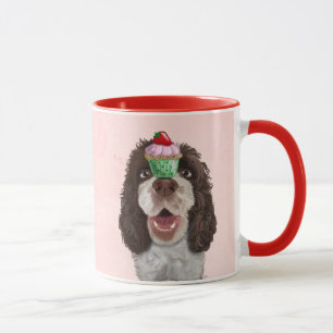SpringerSpaniel mit kleinem Kuchen 2 Tasse