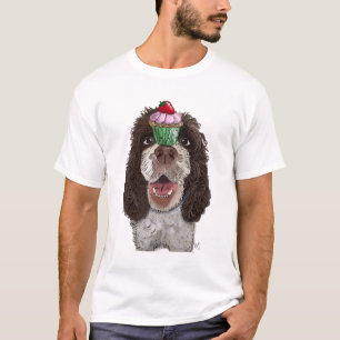 SpringerSpaniel mit kleinem Kuchen T-Shirt
