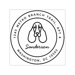 Springerspaniel-Rücksendeadresse-Briefmarke Permastempel