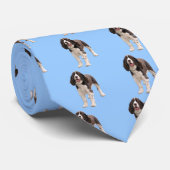 SpringerSpaniel stehend Krawatte (Gerollt)