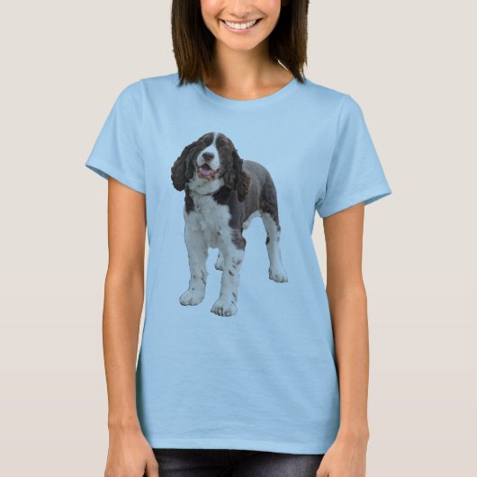 SpringerSpaniel stehend T-Shirt (Vorderseite)