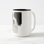 Springerspaniel-Tasse Zweifarbige Tasse (VorderseiteRechts)