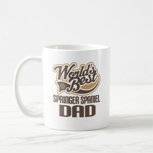 Springerspaniel-Vater (Welten am besten) Kaffeetasse (Links)