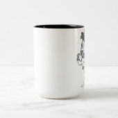 SpringerSpanielschwarzes u. -WEISS Zweifarbige Tasse (Mittel)