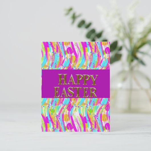 SPRINGFARBEN POSTKARTE (Stehend Vorderseite)