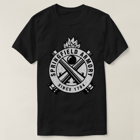 Springfield Armory Firearms Sticker. T-Shirt (Design vorne)