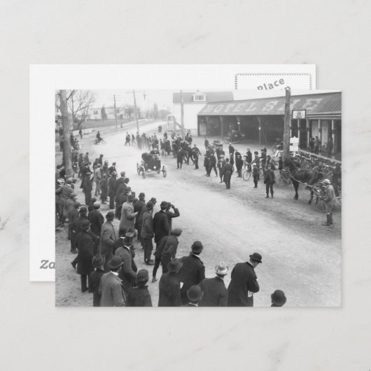 Springfield Auto Race: 1900 Postkarte (Vorne/Hinten)