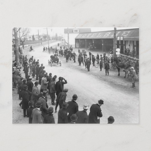 Springfield-Autorennen: 1900 Postkarte (Vorderseite)