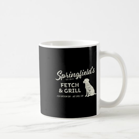 Springfield Eating Pets - Fetch And Grill Lustiger Kaffeetasse (Rechts)