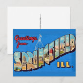 Springfield IL Grußkarte Postkarte (Vorne/Hinten)