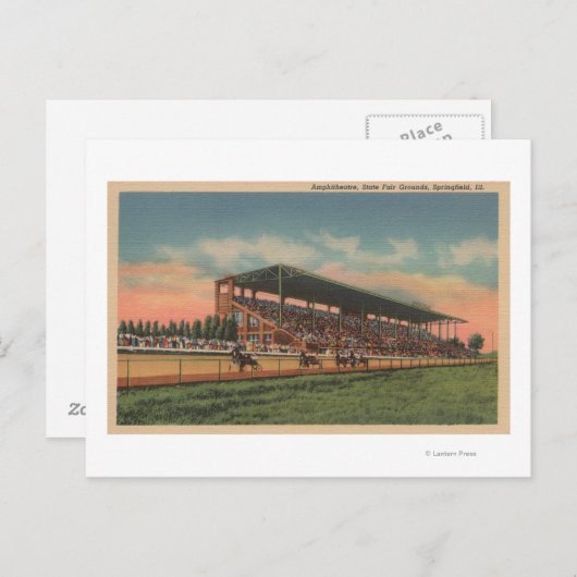 Springfield, IL - Staat Fair Grounds Pferd Postkarte (Vorne/Hinten)