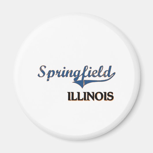 Springfield Illinois City Classic Magnet (Vorne)