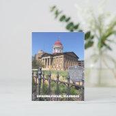 Springfield, Illinois Hauptstadt Alter Staat Postkarte (Stehend Vorderseite)