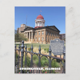 Springfield, Illinois Hauptstadt Alter Staat Postkarte
