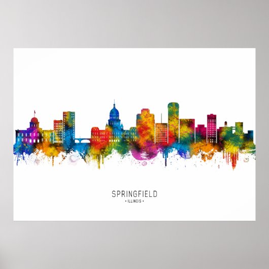 Springfield Illinois Poster (Vorne)