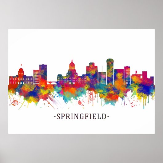 Springfield Illinois Poster (Vorne)