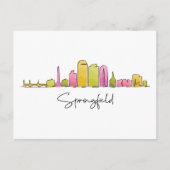 Springfield ILLINOIS Postkarte (Vorderseite)