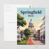 Springfield, Illinois Postkarte (Vorne/Hinten)