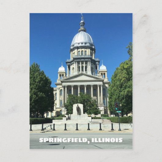 Springfield, Illinois Staat Hauptstadt Gebäude Postkarte (Vorderseite)