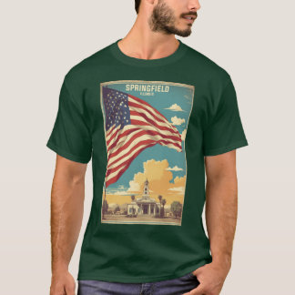 Springfield Illinois USA Vintage Reisefreund T-Shirt