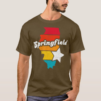 Springfield Illinois Vintag Distressed Souvenir 2 T-Shirt