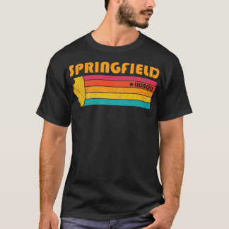 Springfield Illinois Vintag Distressed Souvenir T-Shirt