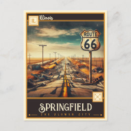 Springfield, Illinois | VINTAG Postkarte