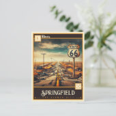 Springfield, Illinois | VINTAG Postkarte (Stehend Vorderseite)